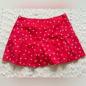 Red Polka Dot Skort